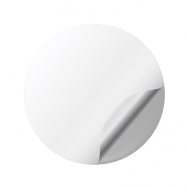 Tesla Silicone Stickers Wheel Center Cap Metallic Effect Logo