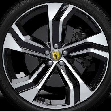 Volvo Moose Silicone Stickers Wheel Center Cap Carbon