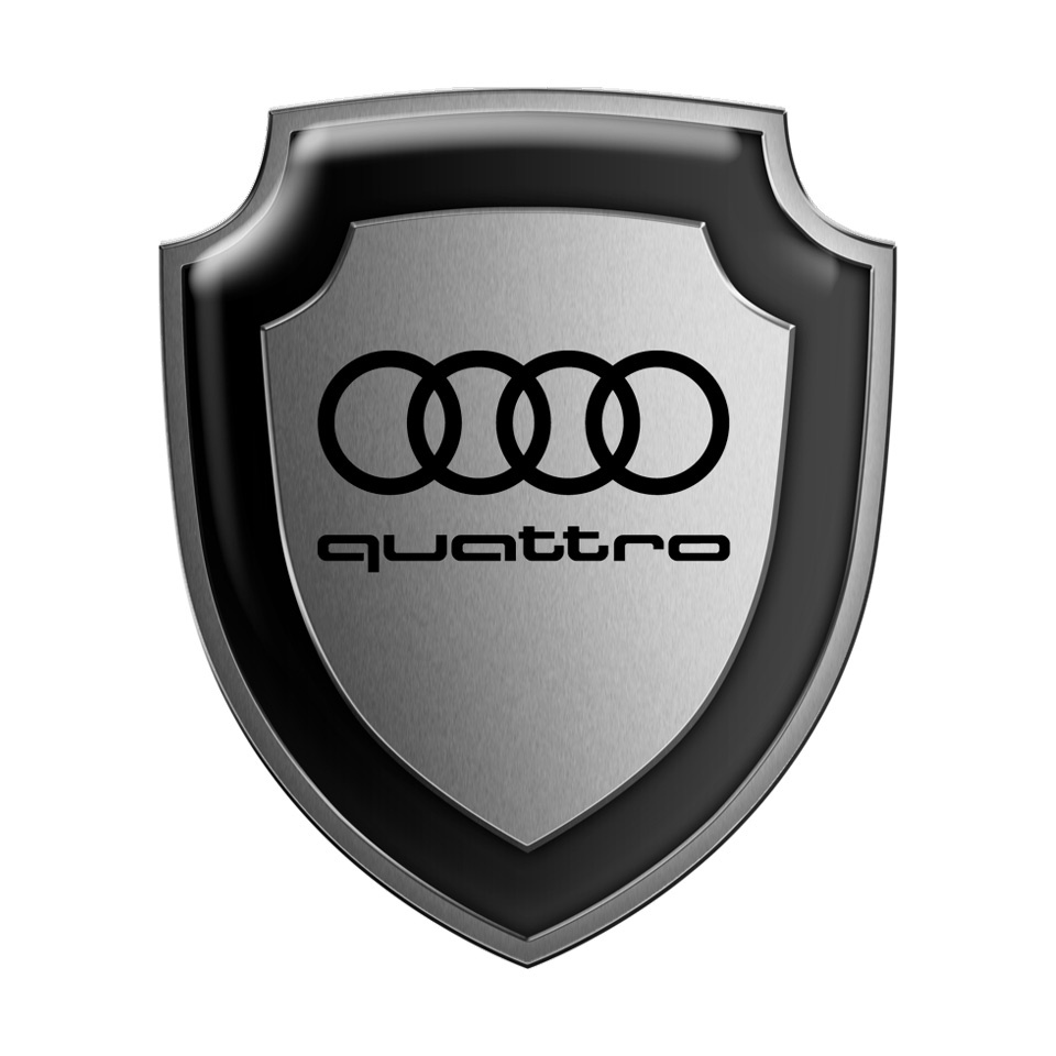 2 x Audi sticker decal emblem logo