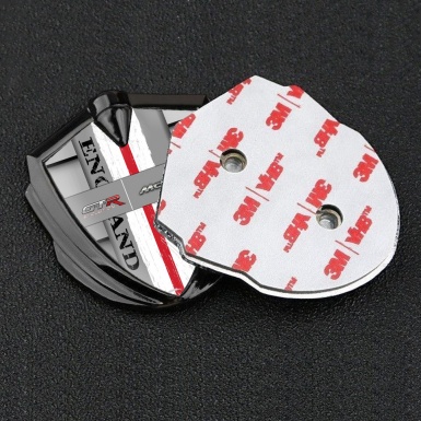 Mclaren GTR Emblem Self Adhesive Graphite Grille Effect England Edition