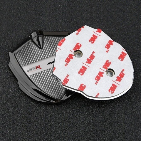 Mclaren GTR Badge Self Adhesive Graphite Light Carbon Evolution Edition