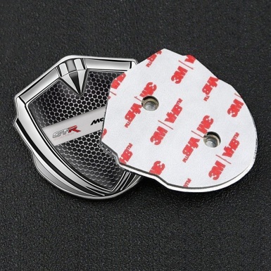 Mclaren GTR Emblem Fender Badge Silver Dark Grate Evolution Edition