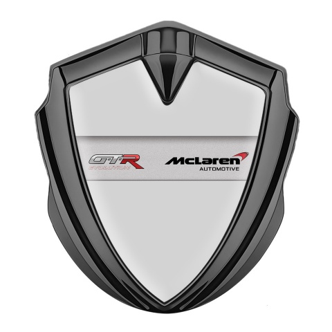 Mclaren GTR Fender Emblem Badge Graphite Grey Base Evolution Design