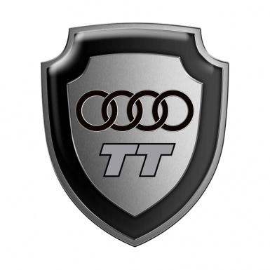 Audi Sport Silicone Sticker Grey Line, Domed Emblems, Stickers