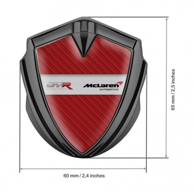 Mclaren GTR Emblem Ornament Graphite Red Carbon Evolution Edition
