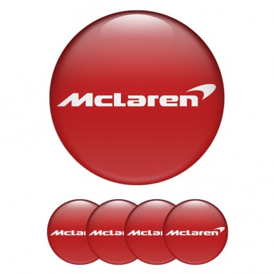 Mclaren Wheel Emblems Carbon Red Logo Edition