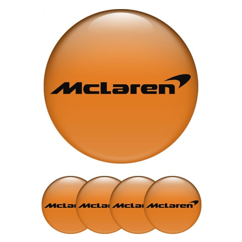 Mclaren Emblem for Wheel Center Caps Orange Edition