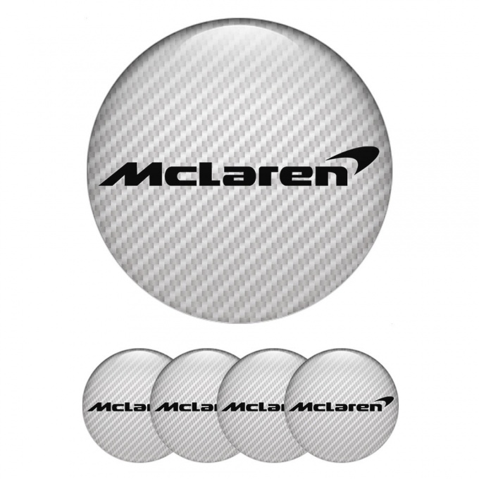 Mclaren Emblem for Wheel Center Caps Light Carbon Edition