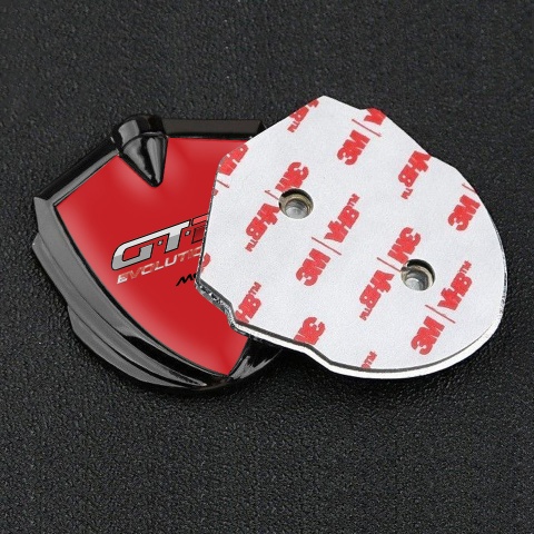 Mclaren GTR Emblem Self Adhesive Graphite Crimson Base Evolution Design