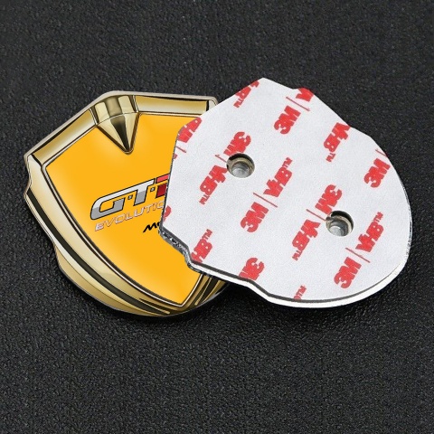 Mclaren GTR Metal Emblem Badge Gold Orange Base Evolution Design