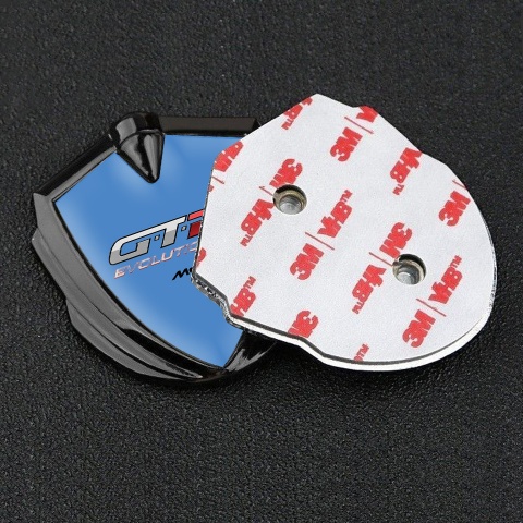 Mclaren GTR Metal Emblem Badge Graphite Blue Print Evolution Edition