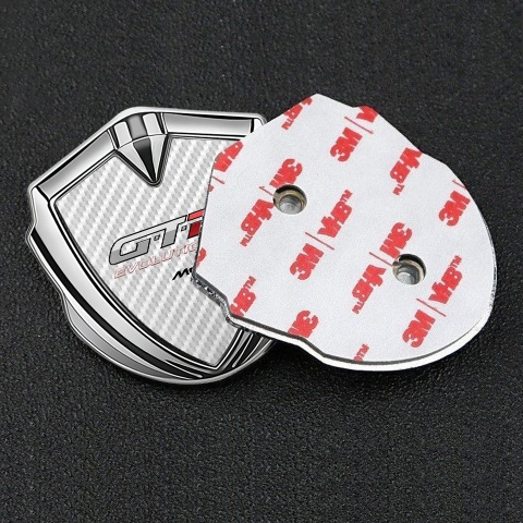 Mclaren GTR Emblem Ornament Silver White Carbon Evolution Edition