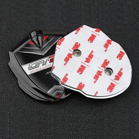 Mclaren GTR Bodyside Domed Emblem Graphite Chrome Elements Evolution