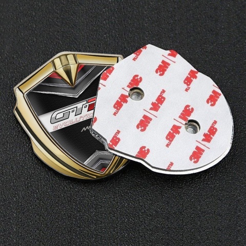 Mclaren GTR Bodyside Domed Emblem Gold Chrome Elements Evolution