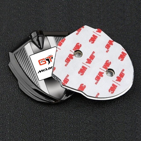 Mclaren GT Emblem Ornament Graphite Light Carbon Grey Stripes Design