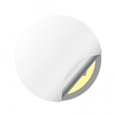 MSW Emblem for Center Wheel Caps Yellow Black Ring Logo Edition
