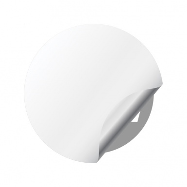MSW Wheel Emblem for Center Caps Black Base White Ring Edition