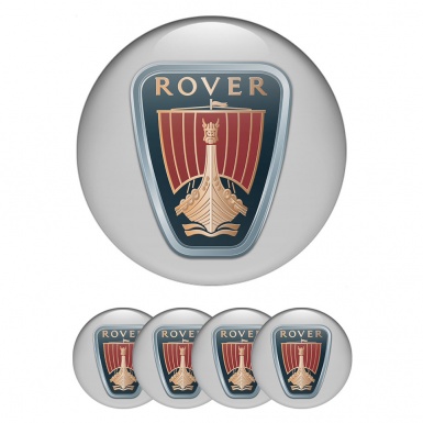 Rover Center Caps Wheel Emblem Grey Base Classic Logo Edition
