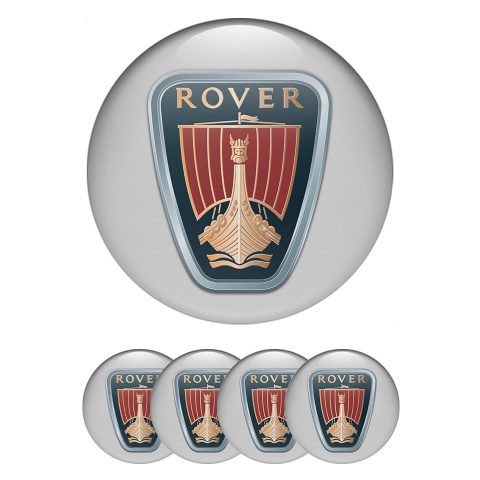 Rover Center Caps Wheel Emblem Grey Base Classic Logo Edition