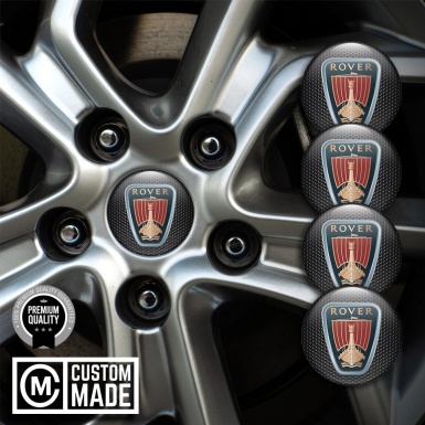 Rover Stickers for Center Wheel Caps Dark Grate Classic Logo Edition