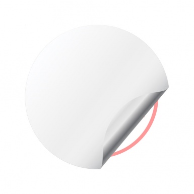 Suzuki Domed Stickers for Wheel Center Caps Red Base White Ring Logo