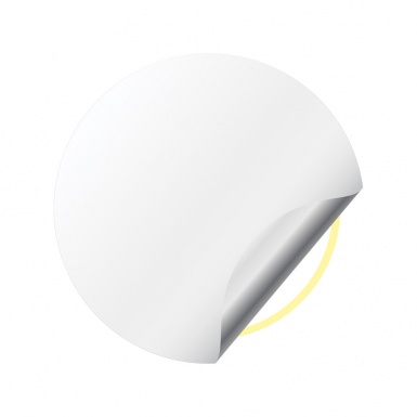 Suzuki Stickers for Center Wheel Caps Yellow Base White Ring Logo