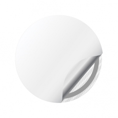 OZ Wheel Stickers for Center Caps Light White Carbon Black Ring Logo