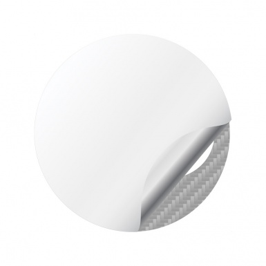 OZ Wheel Emblem for Center Caps Light Carbon White Logo Edition