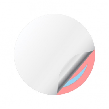 Alurad Center Wheel Caps Stickers Crimson Print Blue Red Logo Design