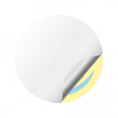 Alurad Emblems for Center Wheel Caps Yellow Print Blue Red Logo Design