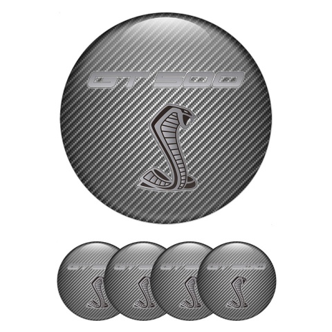 Ford Shelby Emblem for Wheel Center Caps Light Carbon Grey Cobra Gt500