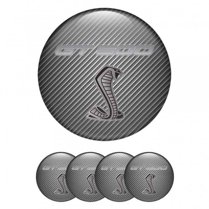 Ford Shelby Emblem for Wheel Center Caps Light Carbon Grey Cobra Gt500