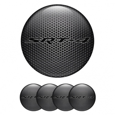 Dodge SRT Emblem for Wheel Center Caps Dark Grate Black Logo