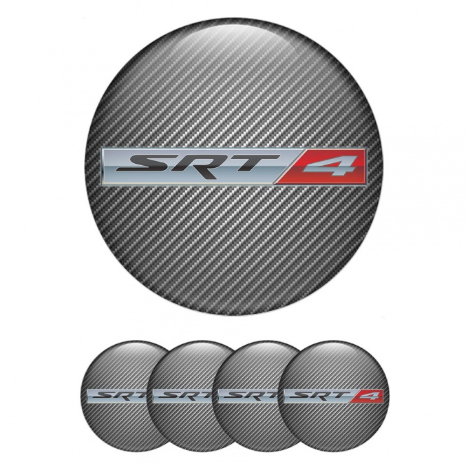 Dodge SRT Emblem for Center Wheel Caps Light Carbon Metallic Logo