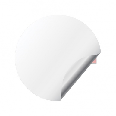 Dodge SRT8 Wheel Stickers for Center Caps White Base Metal Logo