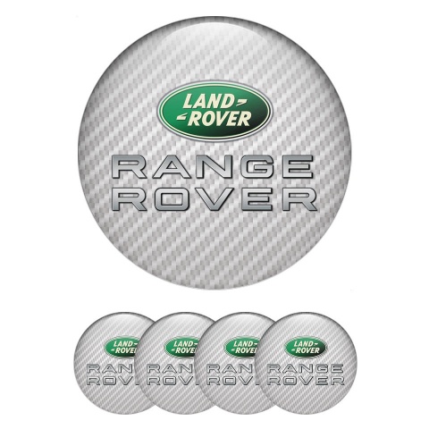 Land Rover Range Wheel Emblems for Center Caps Light Carbon Logo