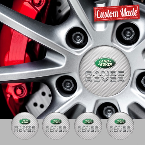 Land Rover Range Wheel Emblems for Center Caps Light Carbon Logo
