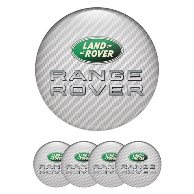 Land Rover Range Wheel Emblems for Center Caps Light Carbon Logo