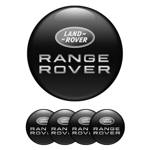 Land Rover Range Emblems for Wheel Center Caps Monochrome Design