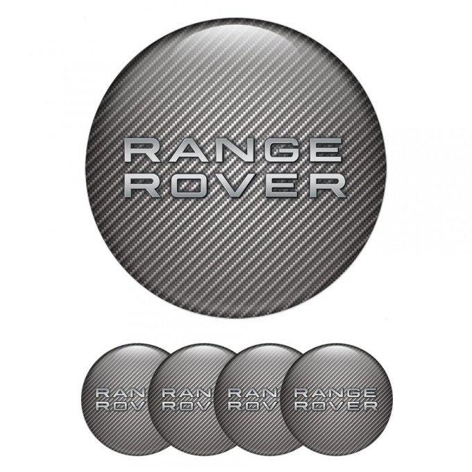 Land Rover Range Silicone Sticker Emblems Center Caps Carbon Edition