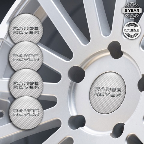 Land Rover Range Emblems Center Caps Light Carbon Edition