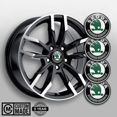 Skoda Wheel Stickers for Center Hub Classic Logo