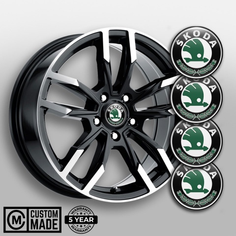 Skoda Wheel Stickers for Center Hub Classic Logo