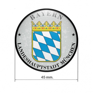 Aufkleber München Bayern fur Plakette 3D Gel Silikon