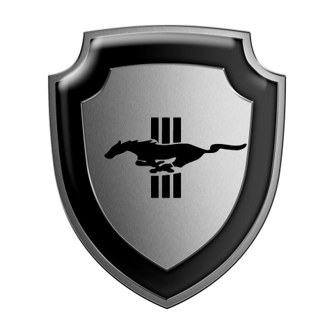 Ford Mustang Silicone Sticker Metal effect
