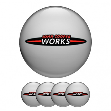 Mini Cooper John Works Wheel Cap Silicone Stickers Classic Grey