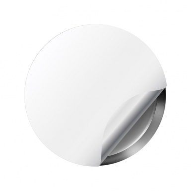 Mini Cooper Wheel Cap Silicone Stickers Grey Classic Logo