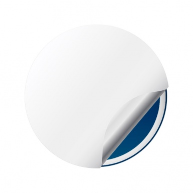 Mini Cooper Domed Stickers Wheel Cap Navy Edition