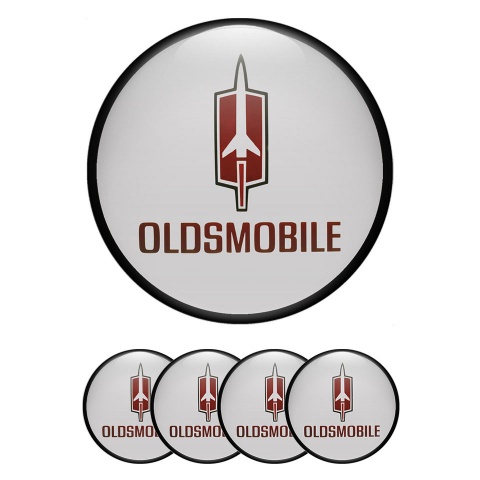Oldsmobile Wheel Emblems for Center Caps Grey Ring Edition