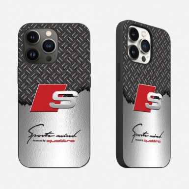 Audi iPhone case design metallic color quattro 1